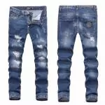 philipp plein super straight jeans mode wash blue